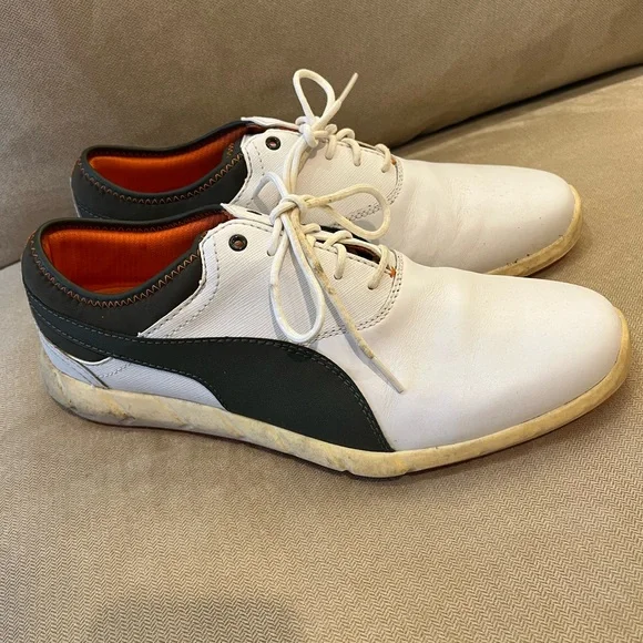 Puma White Athletic Sneakers with Orange and Black Accents PUMA RS-X  main image 3
